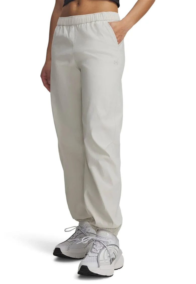 Pantaloni de trening cu talie joasa Luna, Gri deschis