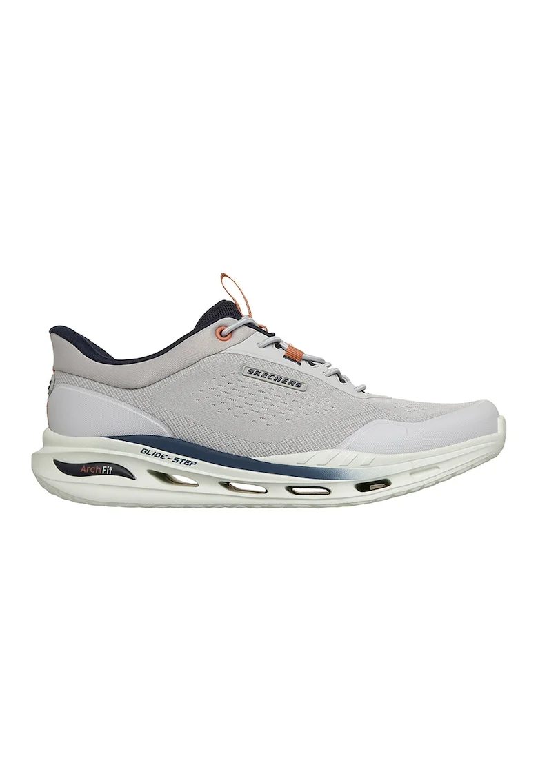 Pantofi sport cu sireturi Arch fit, Gri deschis