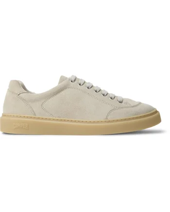 Pantofi sport Twentyfive din piele intoarsa cu brant moale, Bej