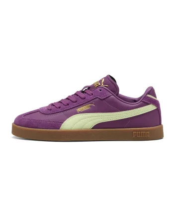 Pantofi sport Club II Era de piele intoarsa si piele ecologica, Ametist/Verde fistic