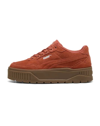 Pantofi sport Karmen II Idol flatform de piele intoarsa, Portocaliu mandarina