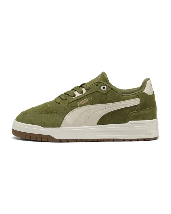 Pantofi sport Shuffle Downtown de piele intoarsa, Verde masliniu/Crem