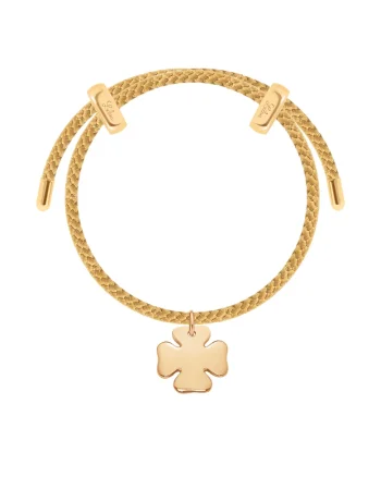 Bratara Liana cu talisman trifoi, placat cu aur de 18K