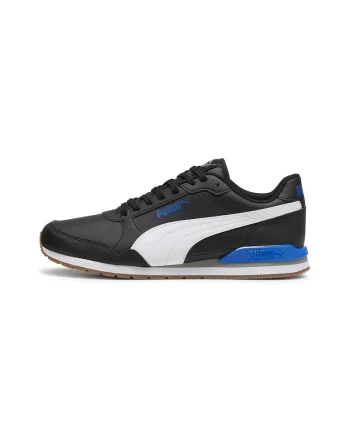 Pantofi sport cu garnituri de piele ST Runner v3, Alb/Negru