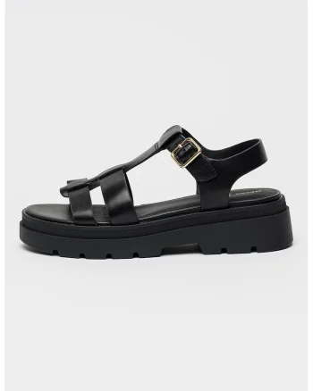 Sandale fisherman din piele Adacter, Negru