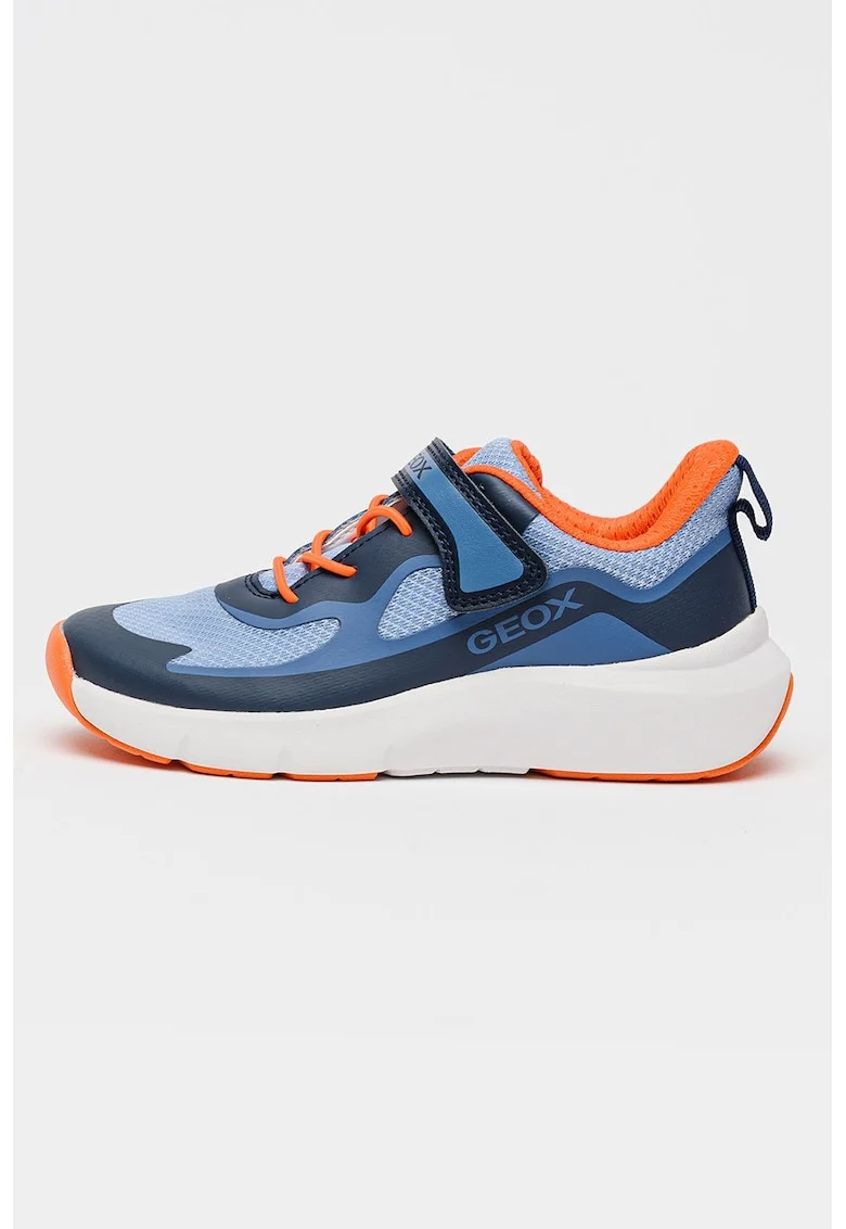 Pantofi sport Pro-Ran cu velcro, Albastru inchis/Portocaliu mandarina/Alb optic