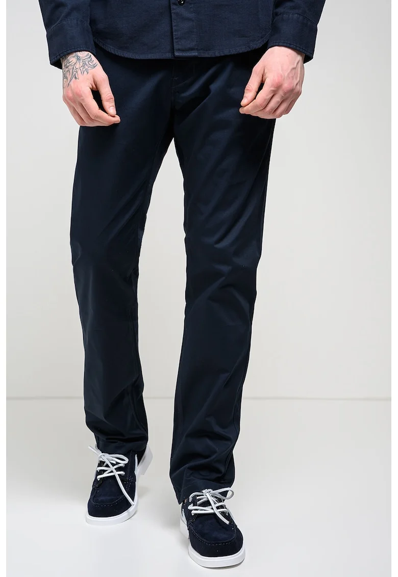 Pantaloni chino drepti Mosa, Bleumarin