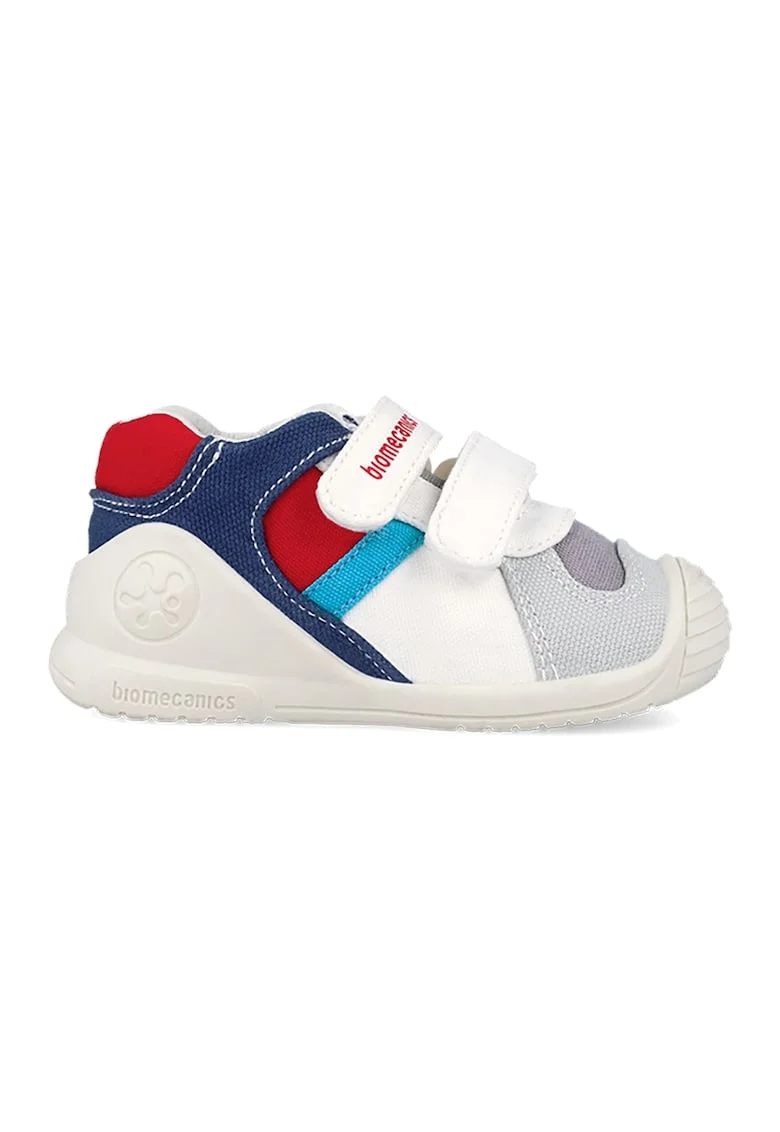 Pantofi sport cu logo, Rosu inchis/Alb murdar/Bleumarin