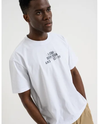 Tricou lejer din bumbac organic, Negru stins/Alb optic