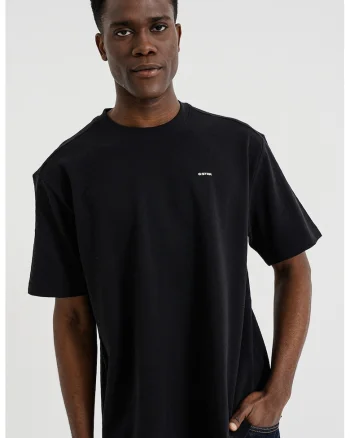 Tricou relaxed fit din bumbac organic, Negru