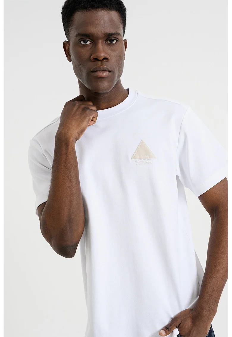 Tricou din bumbac organic, Alb optic
