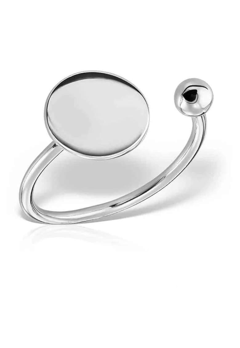 Inel din argint Circle, Argintiu, Produsul este livrat in ambalaj personalizat.