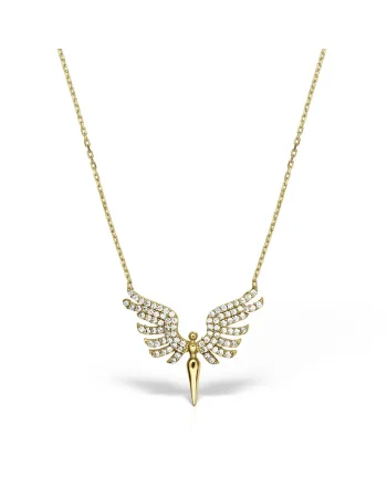Colier din argint Golden Mihail, Auriu, Produsul este livrat in ambalaj personalizat.