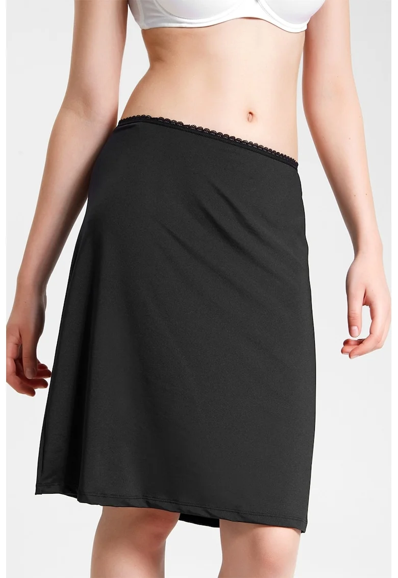 Fusta midi cu jupa, Negru