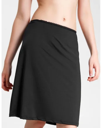 Fusta midi cu jupa, Negru