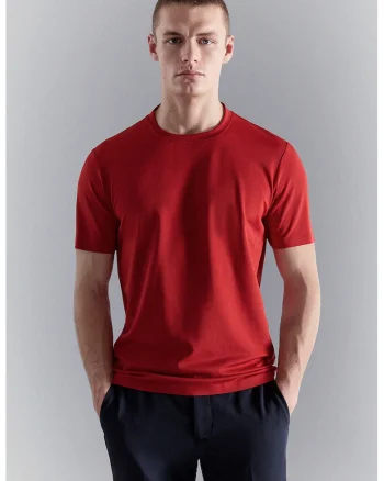 Tricou slim-fit cu material cu tehnologie de termoreglare,, Rosu