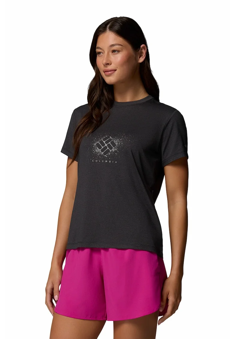 Tricou cu decolteu la baza gatului Parsons Point™, Negru stins