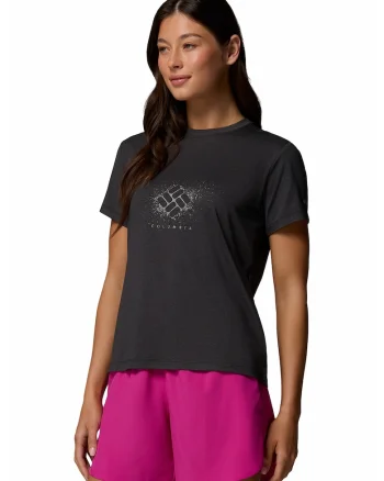 Tricou cu decolteu la baza gatului Parsons Point™, Negru stins