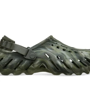 Saboti Crocs Classic Echo Marbled Clog Verde - Dusty Olive/Multi