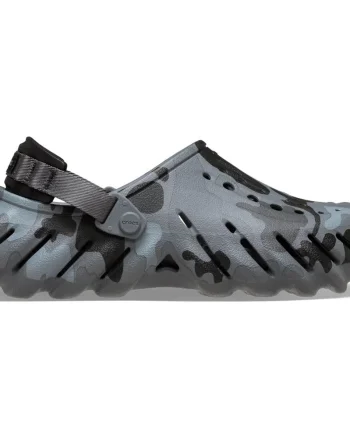 Saboti Crocs Echo Duck Camo Clog Negru - Charcoal/Black