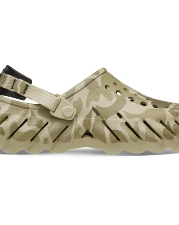 Saboti Crocs Echo Duck Camo Clog Bej - Bone/Black