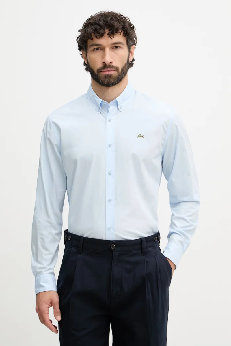 Lacoste cămașă pentru bărbați, din bumbac