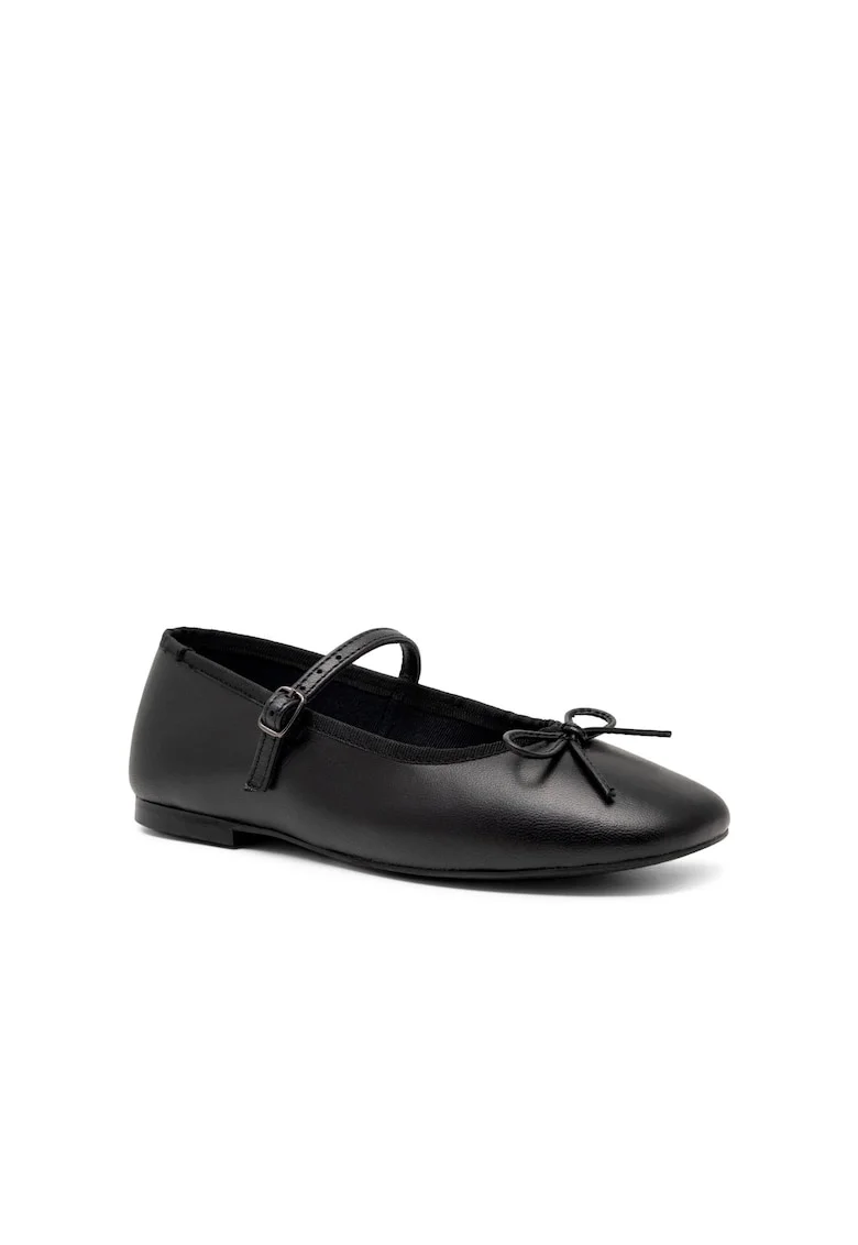Balerini fete,  5904862666204, Negru, Piele naturala, Negru