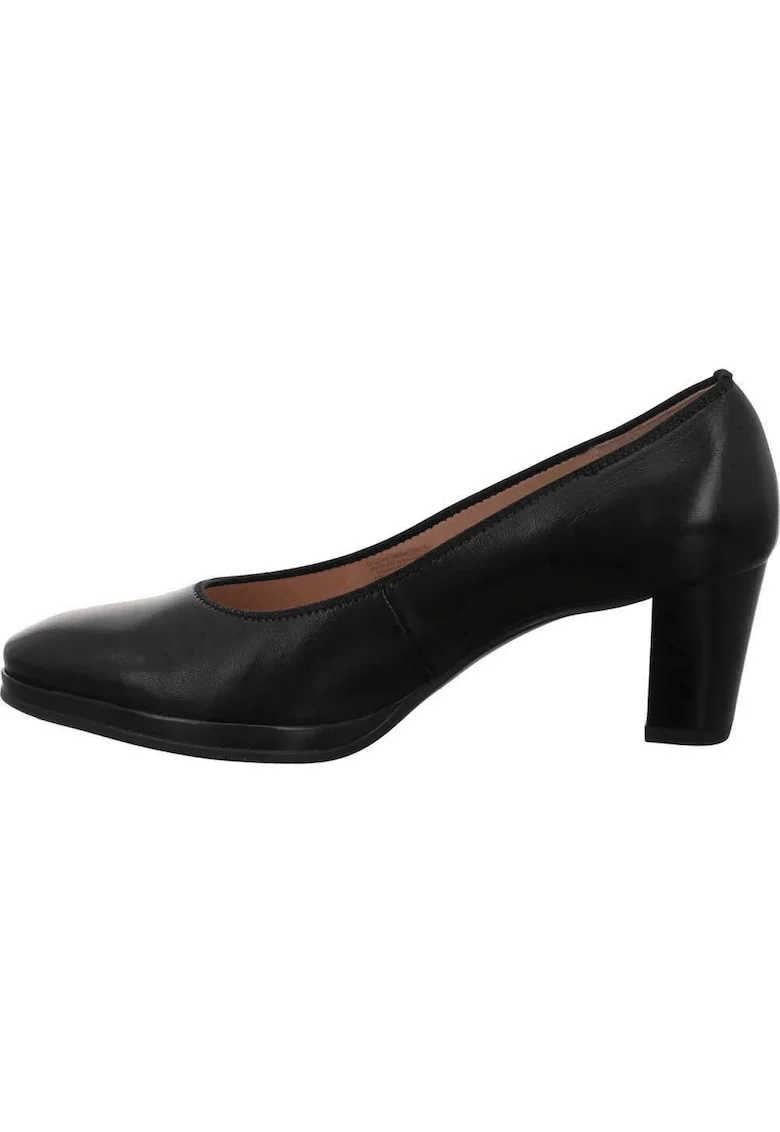 Pantofi dama  din piele neteda, Negru