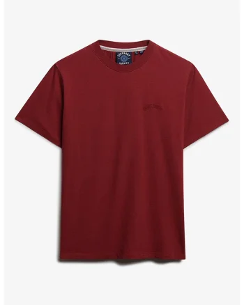 Tricou supradimensionat din bumbac, Rosu inchis