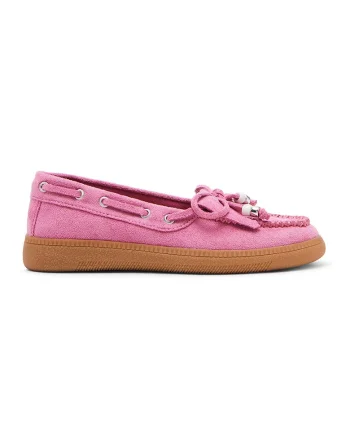 Pantofi cu funda decorativa, Fucsia