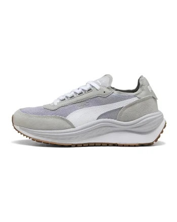Pantofi sport Rider Elite cu piele ecologica, Gri deschis/Lila