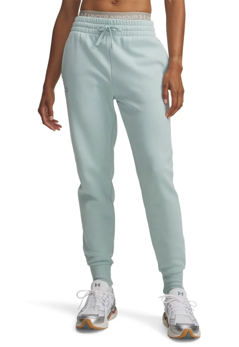 Pantaloni de trening cu talie medie Rival, Alb/Albastru glaciar