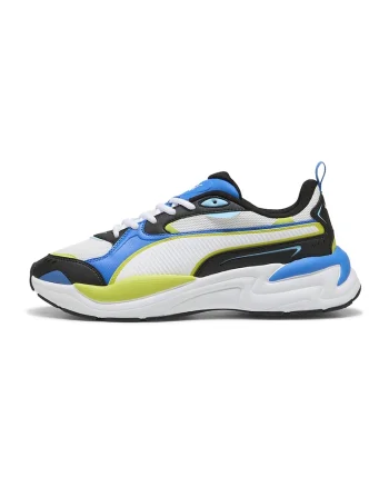 Pantofi sport X-Ray 4 cu sireturi, Negru stins/Albastru royal/Alb optic