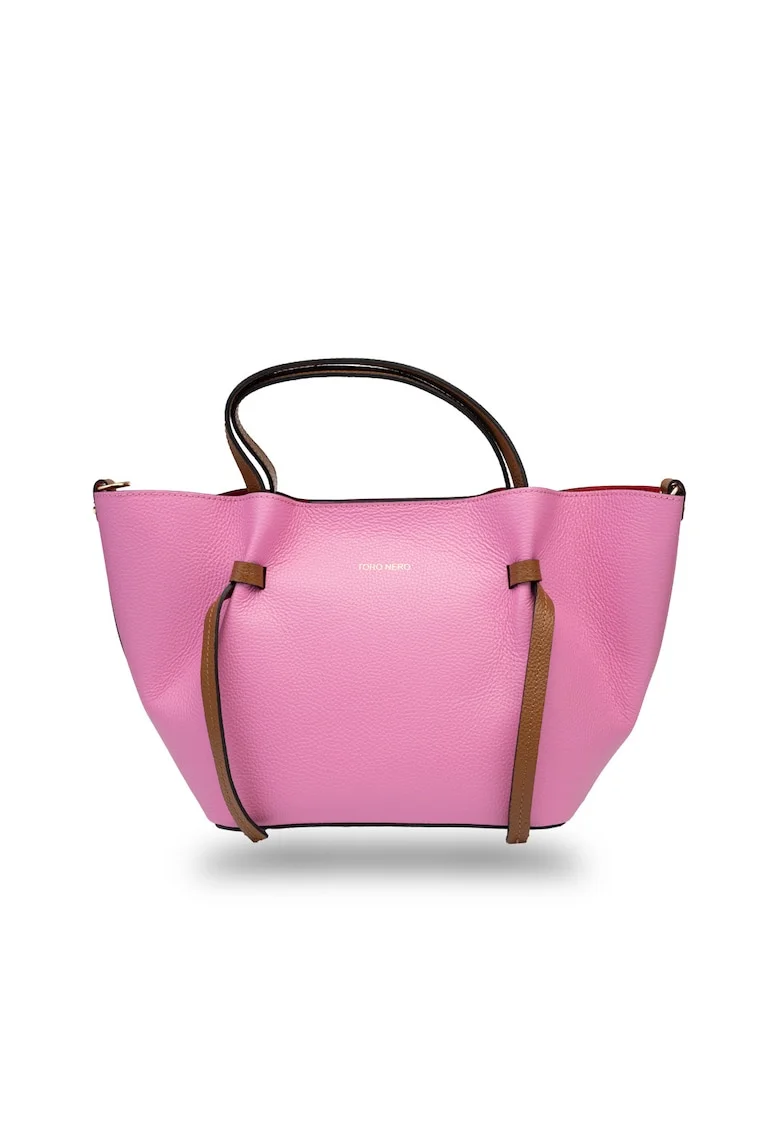 Geanta de urmar din piele naturala Loretta, Fucsia