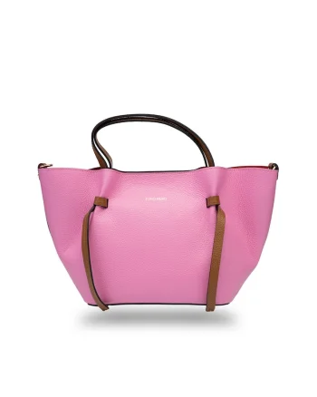 Geanta de urmar din piele naturala Loretta, Fucsia