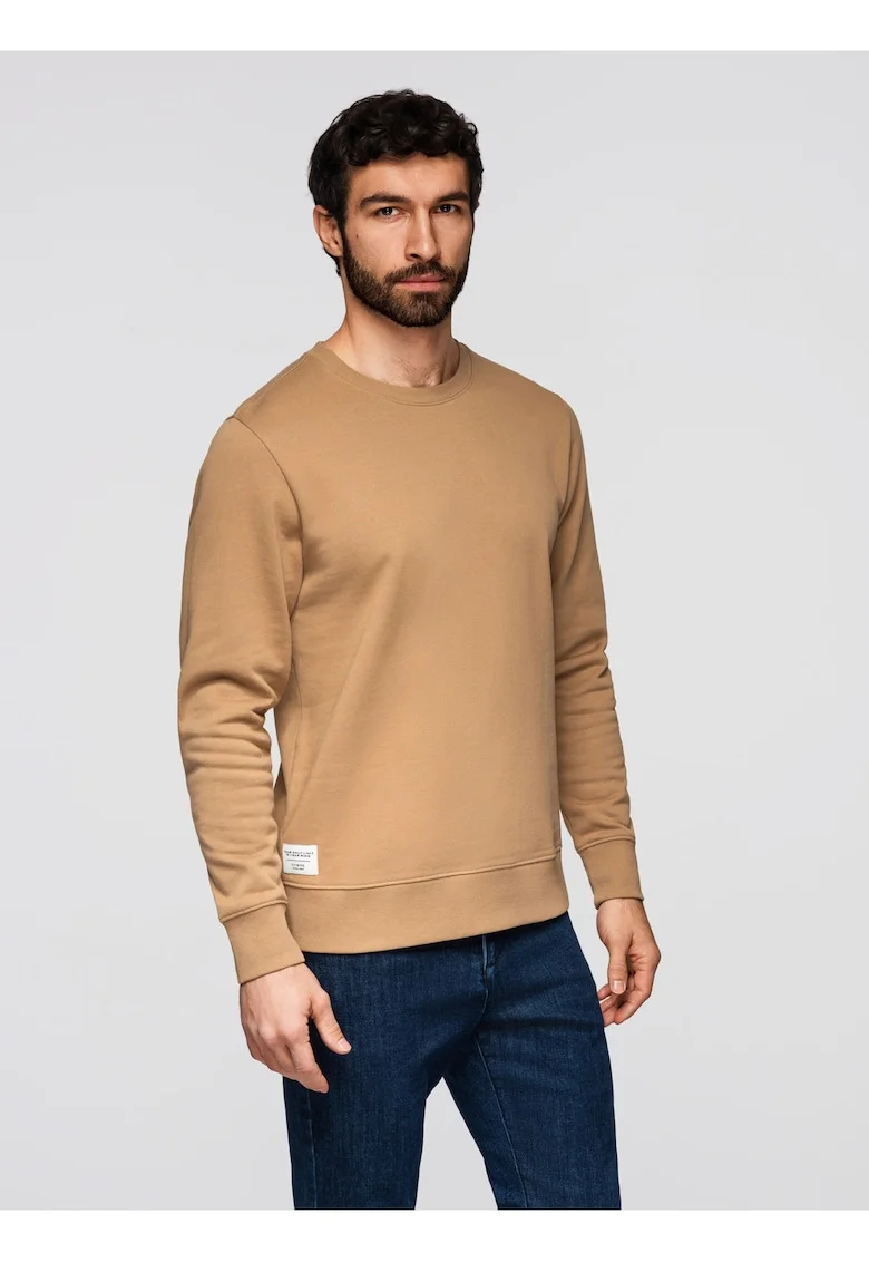 Bluza BASIC uni  OM-SSBN-0271, Maro cafeniu