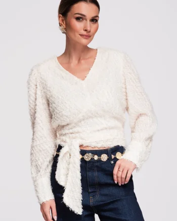 Bluza scurta  OW-TS-E0010, Bej