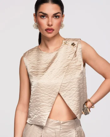 Bluza fara maneci  OW-TS-E0018, Kaki