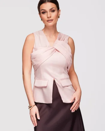 Bluza top eleganta  OW-TS-E0001, Roz
