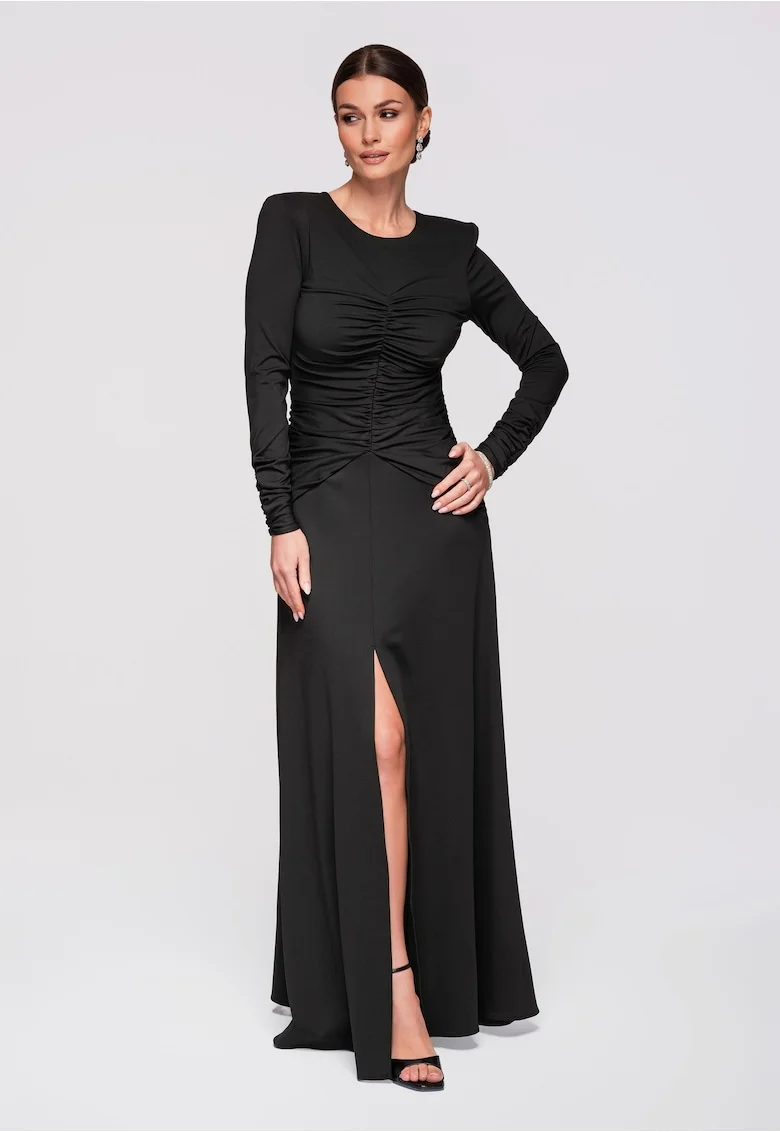 Rochie maxi eleganta de seara  LA-OM-DLR272, Negru