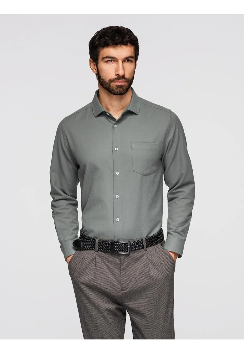 Camasa clasica cu croiala regular fit  K694, Kaki