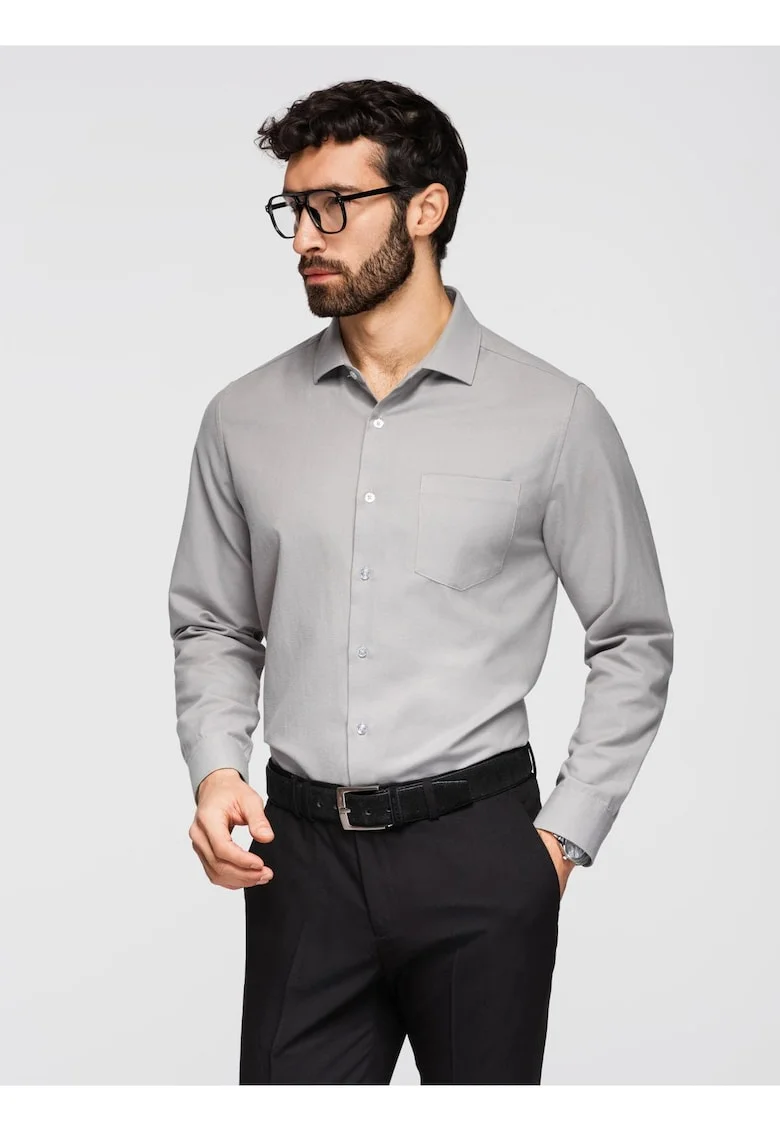 Camasa clasica cu croiala regular fit  K694, Gri