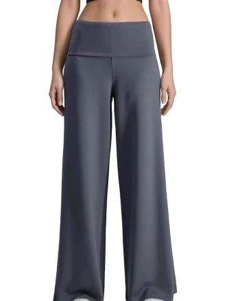 Pantaloni dama,  Tricot, Gri