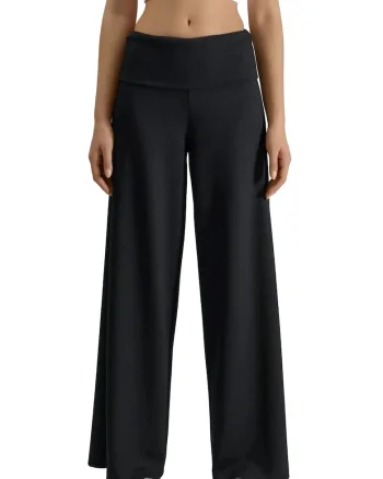 Pantaloni dama,  Negru, Tricot