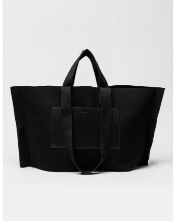 Geanta shopper de panza Lutece, Negru stins