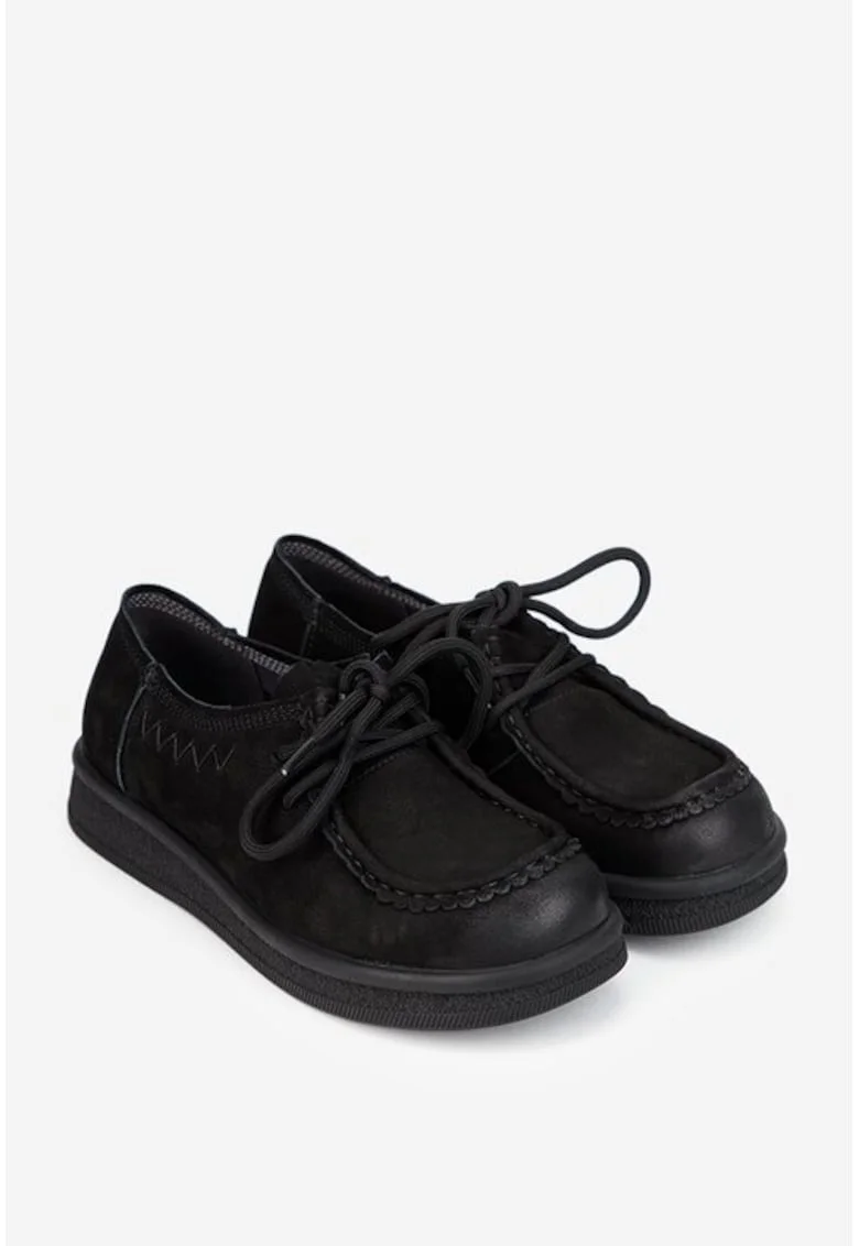 Pantofi dama  piele neagra, Negru