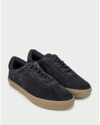 Pantofi barbati din piele intoarsa bleumarin