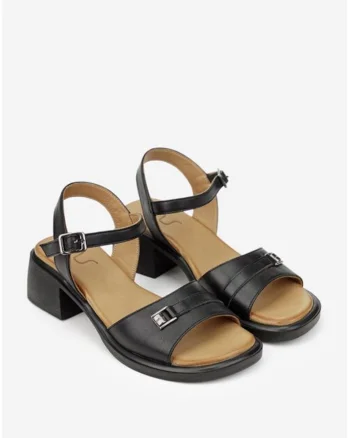 Sandale dama  din piele naturala, Negru