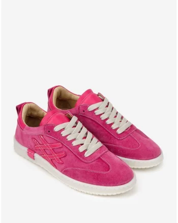 Pantofi dama  fuchsia din piele intoarsa