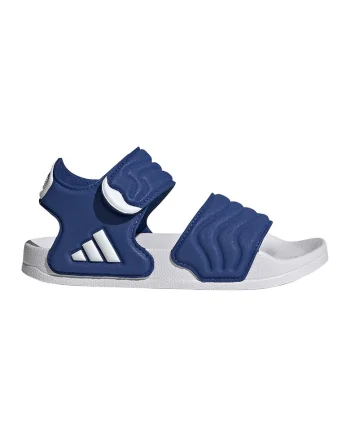 Sandale cu inchidere cu velcro Adilette 2, Alb/Albastru